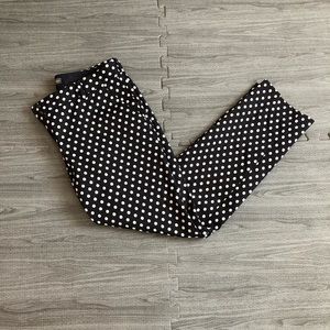The Limited navy polka dot pants
